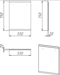 Grossman Мебель для ванной Бруно 80 бетон/веллингтон – фотография-11